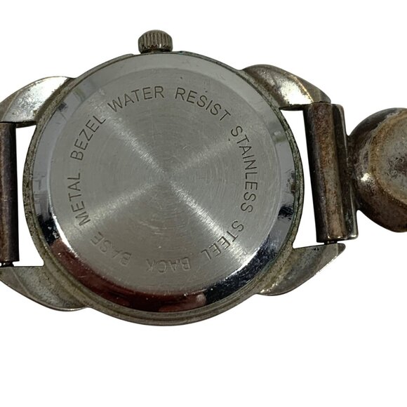 Vintage Sterling Silver Signed Native American Charoite Opal Watch UNTESTED - Picture 5 of 8